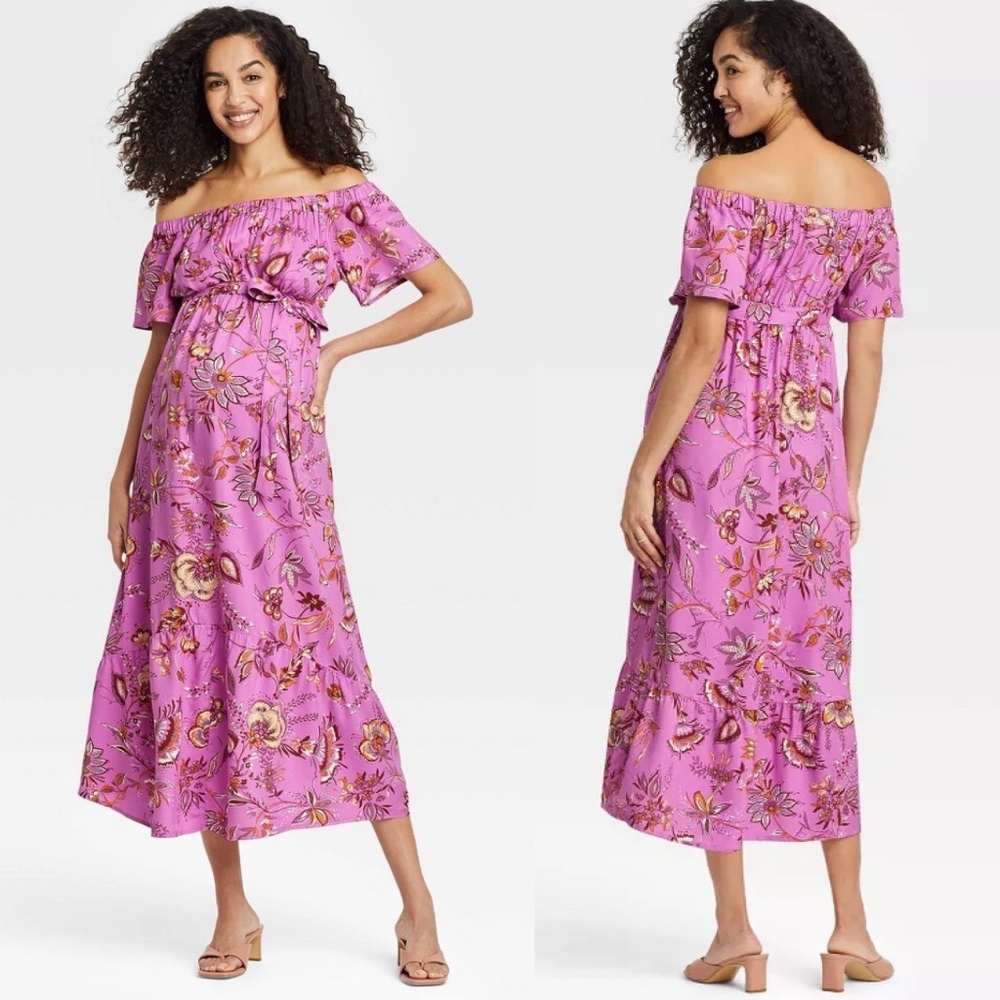 Isabel Maternity by Ingrid & Isabel Elbow Sleeve Jamaica Sz S - Picture 1 of 5